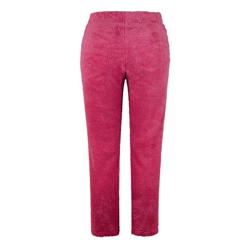 

Women'S Fashion Casual Solid Color Loose Plush Long Pants