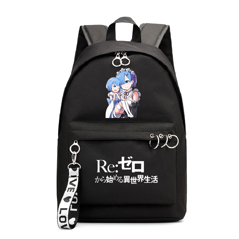 Re: Zero школьные рюкзаки, сумки с аниме принтом, рюкзак для девочек, рюкзак для подростков, девочек Mochila Feminina