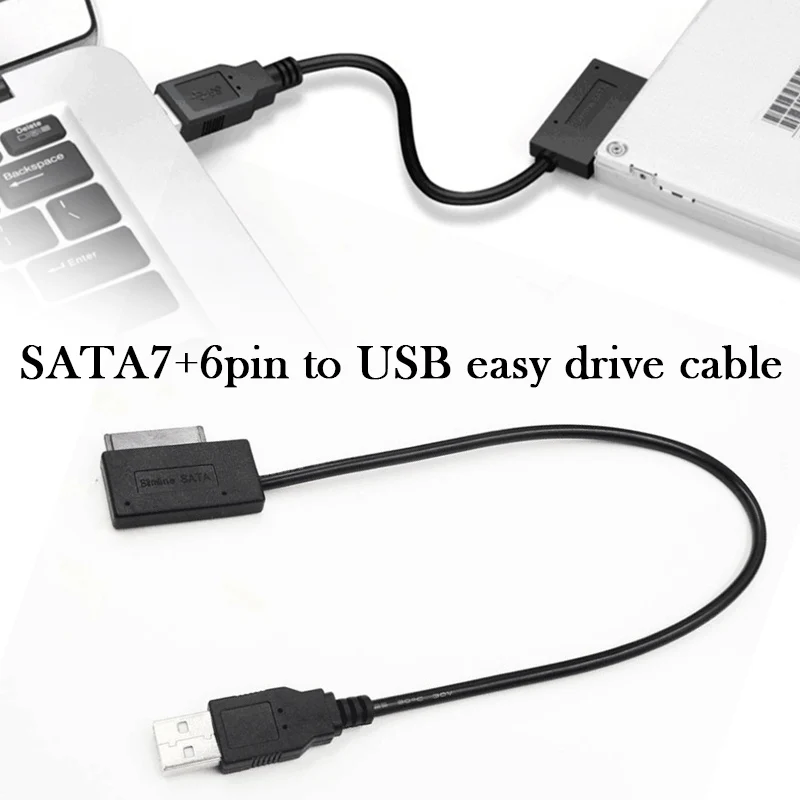 

Кабель-переходник с Usb 2,0 на Sata для ноутбука, Dvd/cd Rom