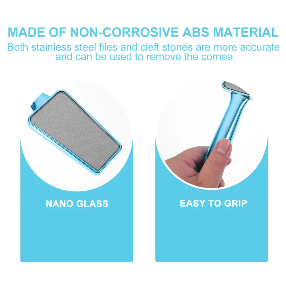 

1pc Foot Care File Exfoliator Pedicure Tool Callus Remover Scrubber (Sky-blue)