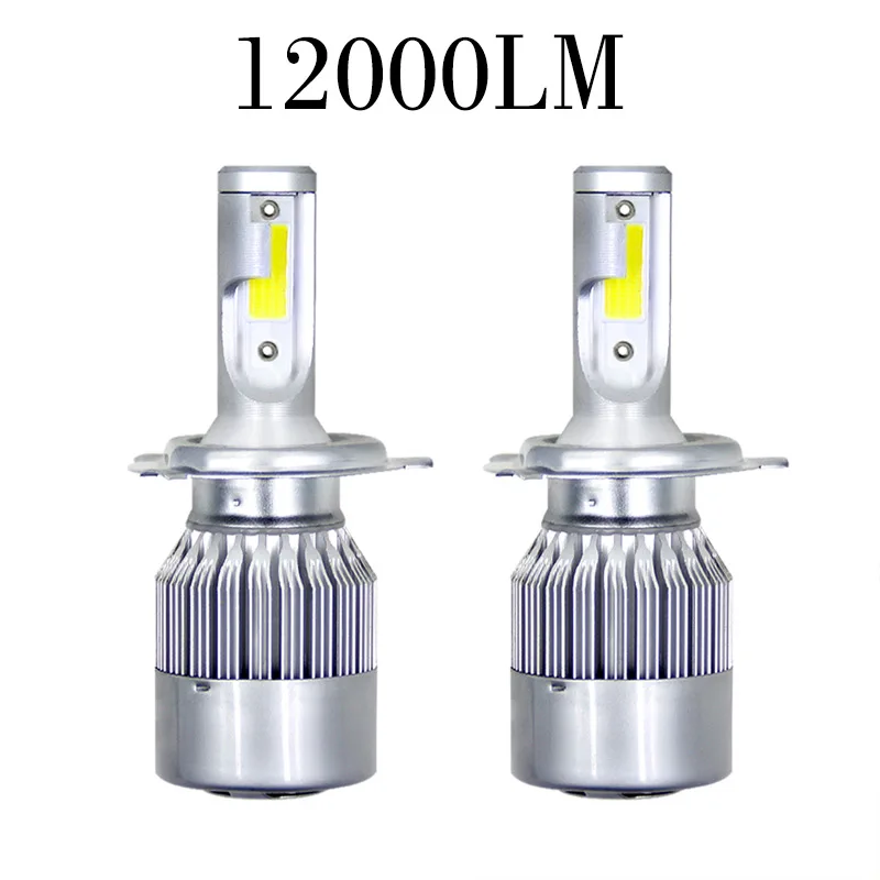 Ztzpie C6 12V 3000K 4300K 5000K 6000K 8000K 120000LM H1 H3 H8 H7 9006 9005 9007 H13 H11 автомобильных фар супер яркий H4 светодиодные лампы - Испускаемый цвет: 12000LM