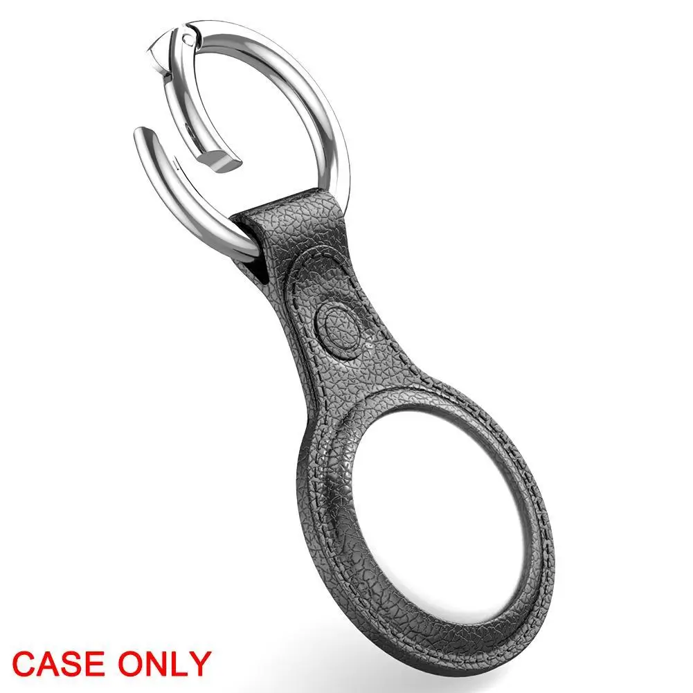 

1:1 Leather Airtag Case For Apple Airtags Protective For Airtag Tracker Charm Anti-lost Locator Luggage Device Key Sleeve C T2F7
