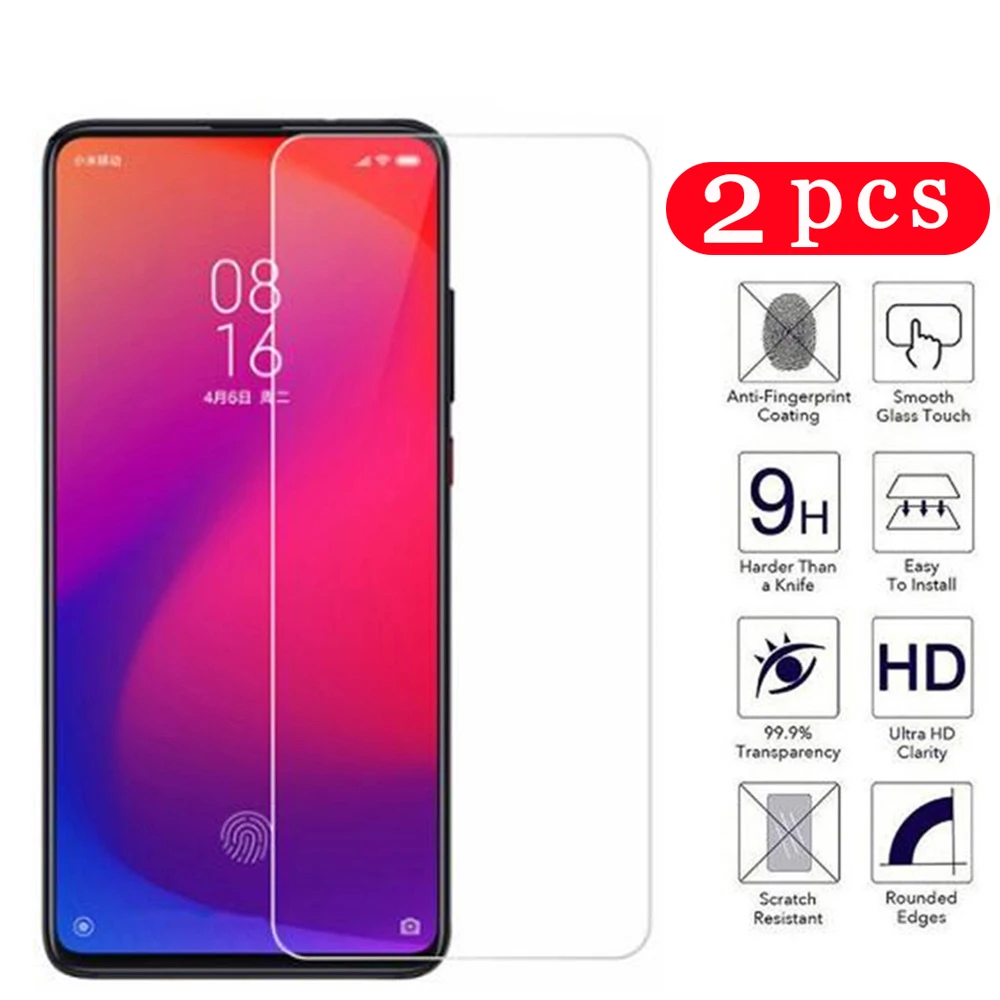 2 шт. для xiaomi mi 9 se 9T cc9 10 lite note pro cc9e закаленное стекло защиты экрана телефона