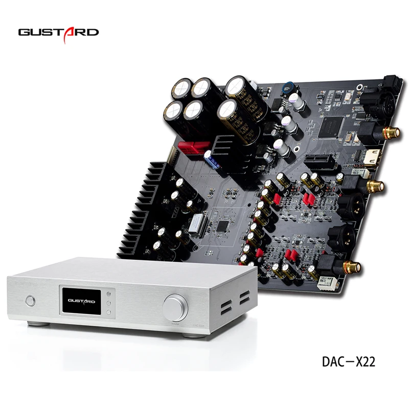 Декодер GUSTARD DAC X22 ES9038PRO I2S XMOS HiFi PCM384K DSD512 DOP 110 240 В|Цифро-аналоговые преобразователи