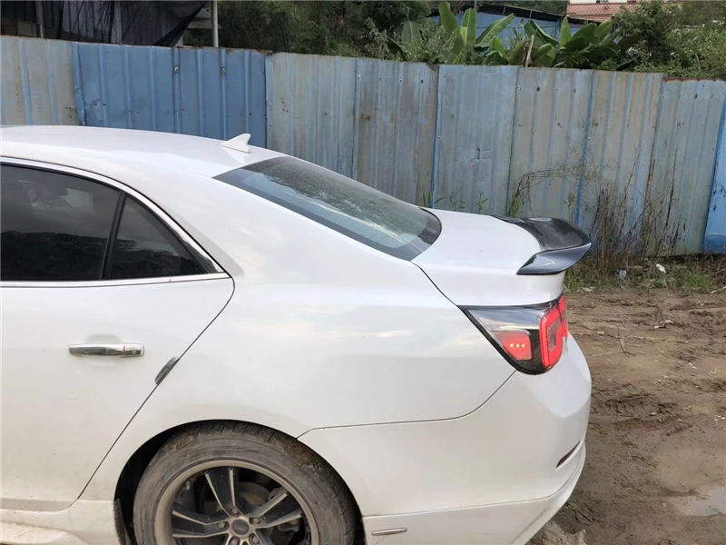 Используется для Chevrolet Malibu спойлер 2012 13 14 15 16 17 18 19 лет глянцевое углеродное волокно/FRP заднее крыло R стиль аксессуары для автомобиля refitt
