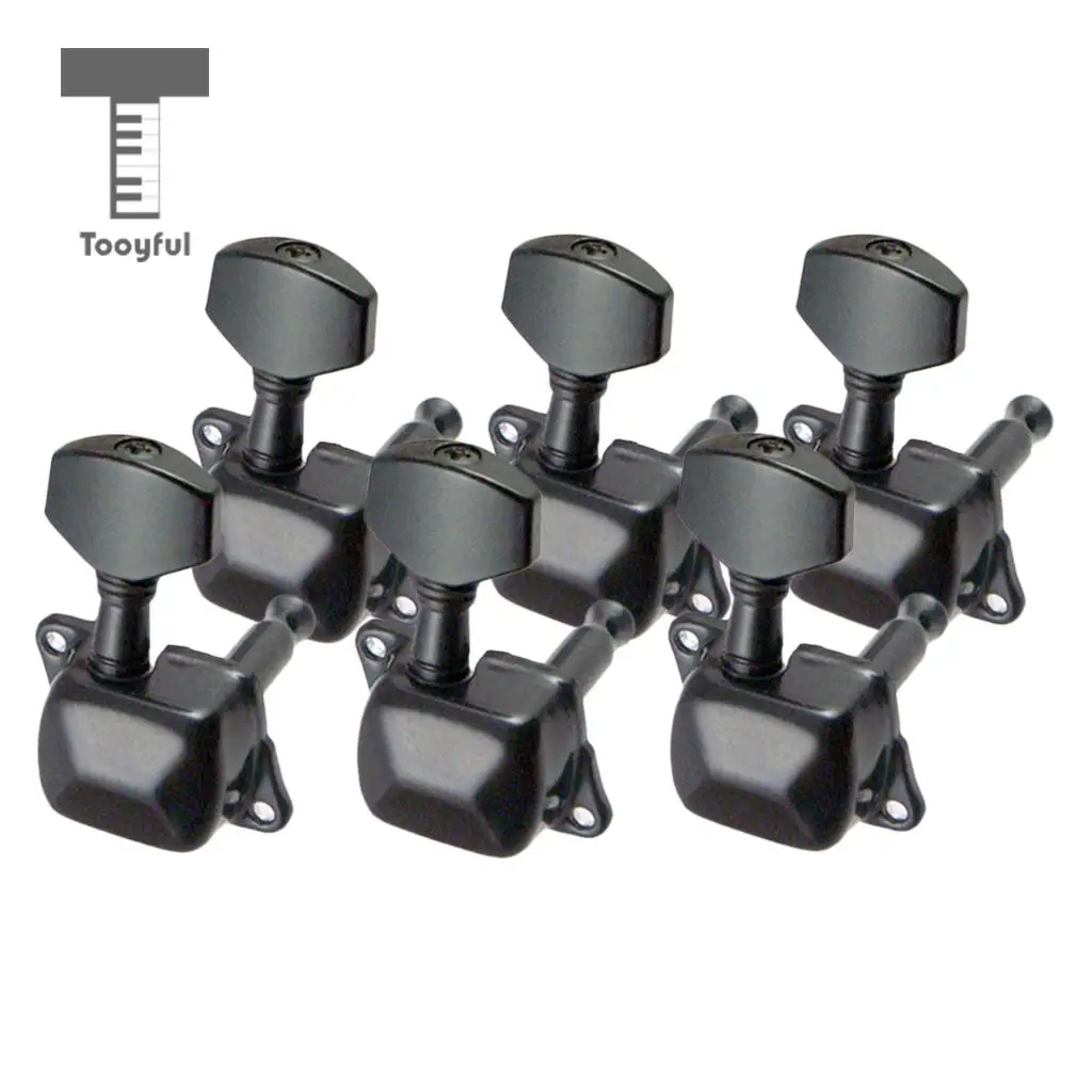 Tooyful 6 шт. полупроводниковые железные тюнинговые колышки tumers Machine Heads 6R для