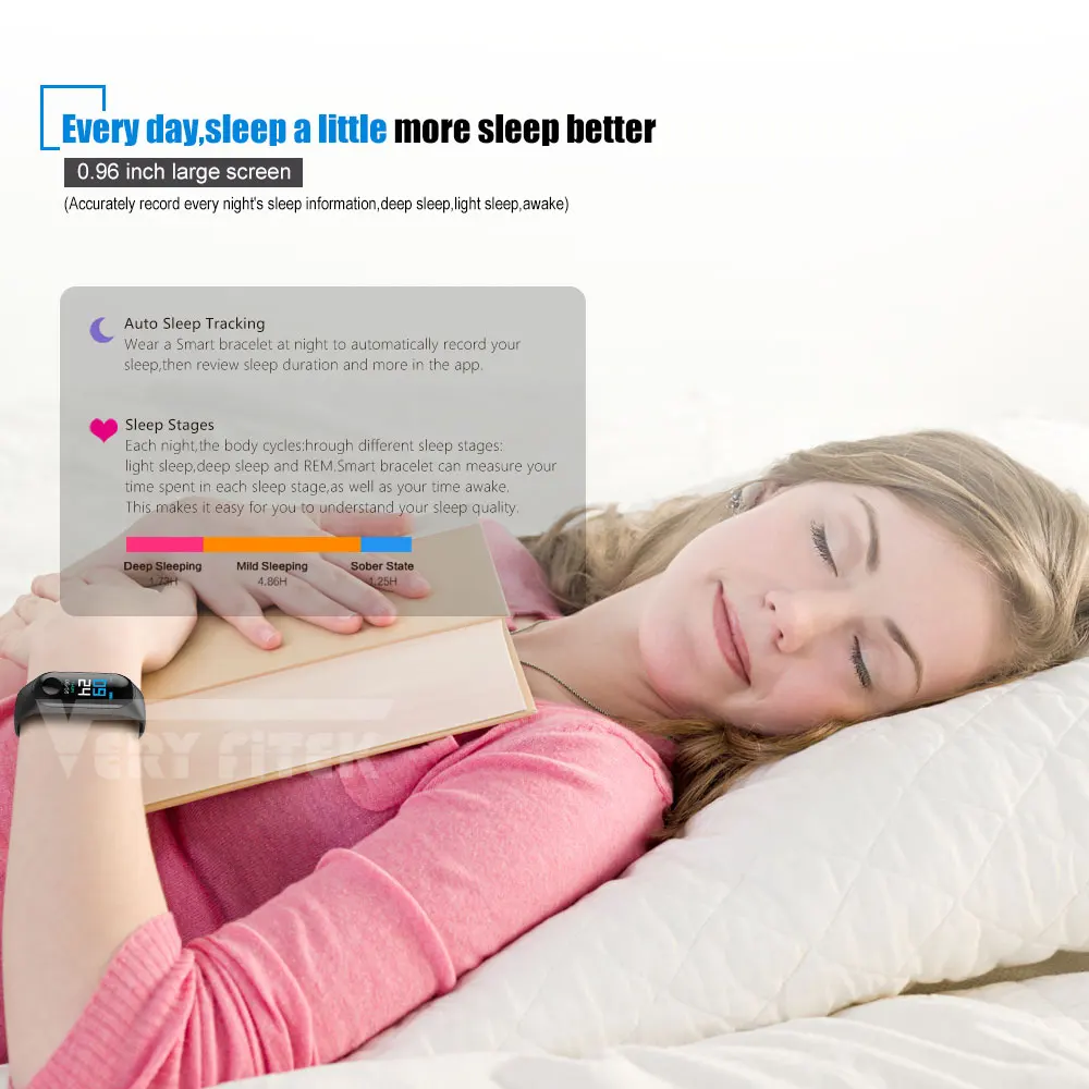 Смарт браслет PEACHFIT M3X с пульсометром фитнес трекером тонометром смарт для Android iOS