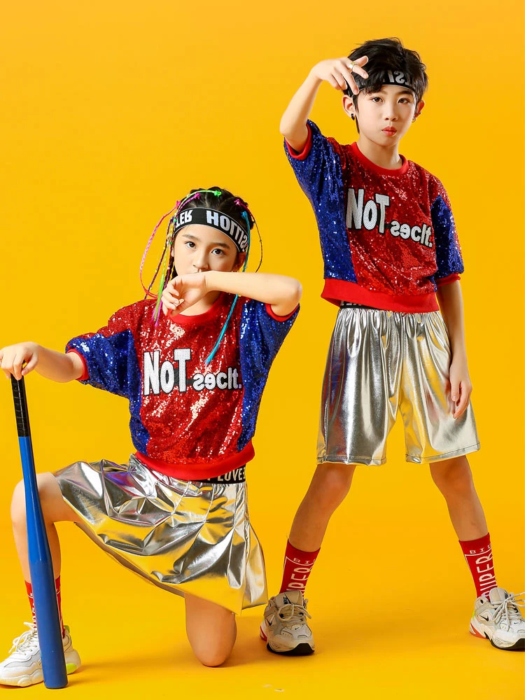 Детские костюмы для джазовых танцев в стиле хип хоп модная крутая уличная