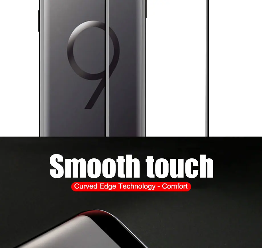 500D полностью изогнутое закаленное стекло для samsung Galaxy S9 S8 Plus Note 9 8 Защита экрана для samsung S7 Edge S9 защитная пленка