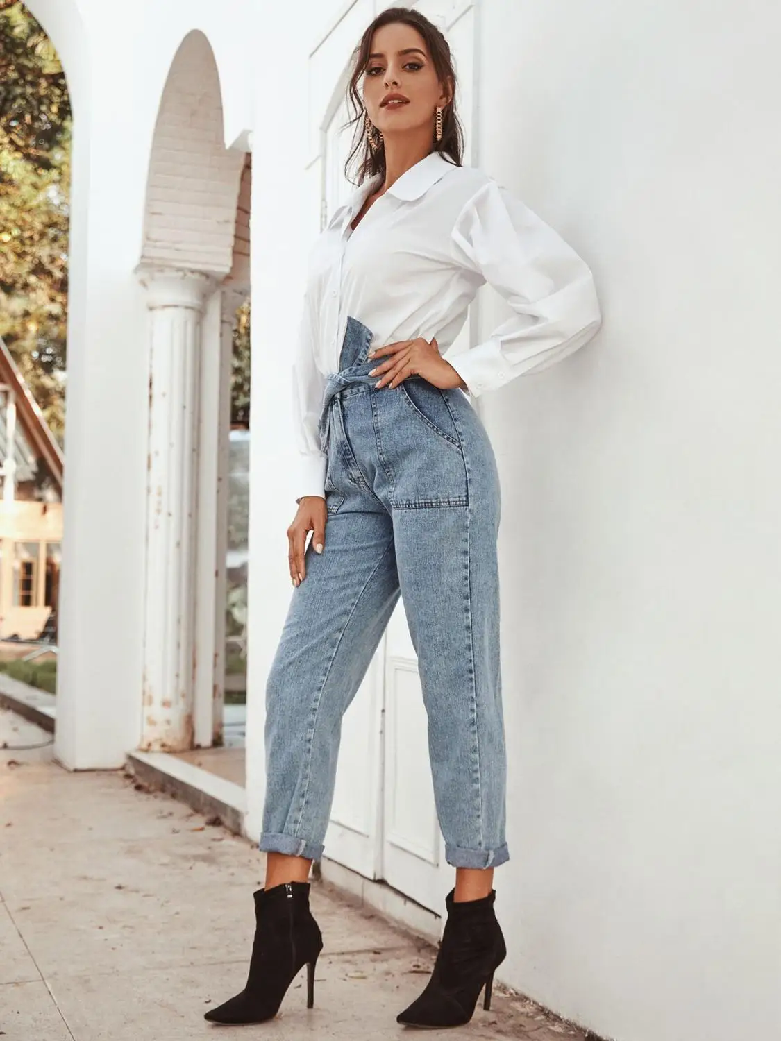 2020 Популярные стильные женские и американские импортные товары модные брюки со