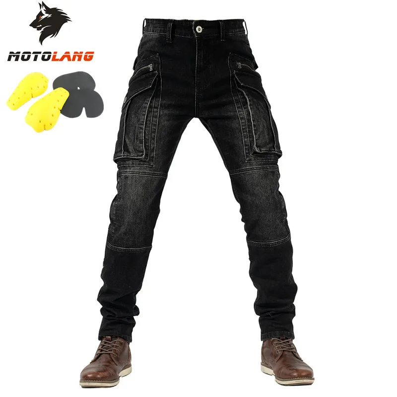 

Motorcycle Riding Jeans Rider Equipment High-elastic Anti-fall Locomotive Motorcycle Pants Men and Women