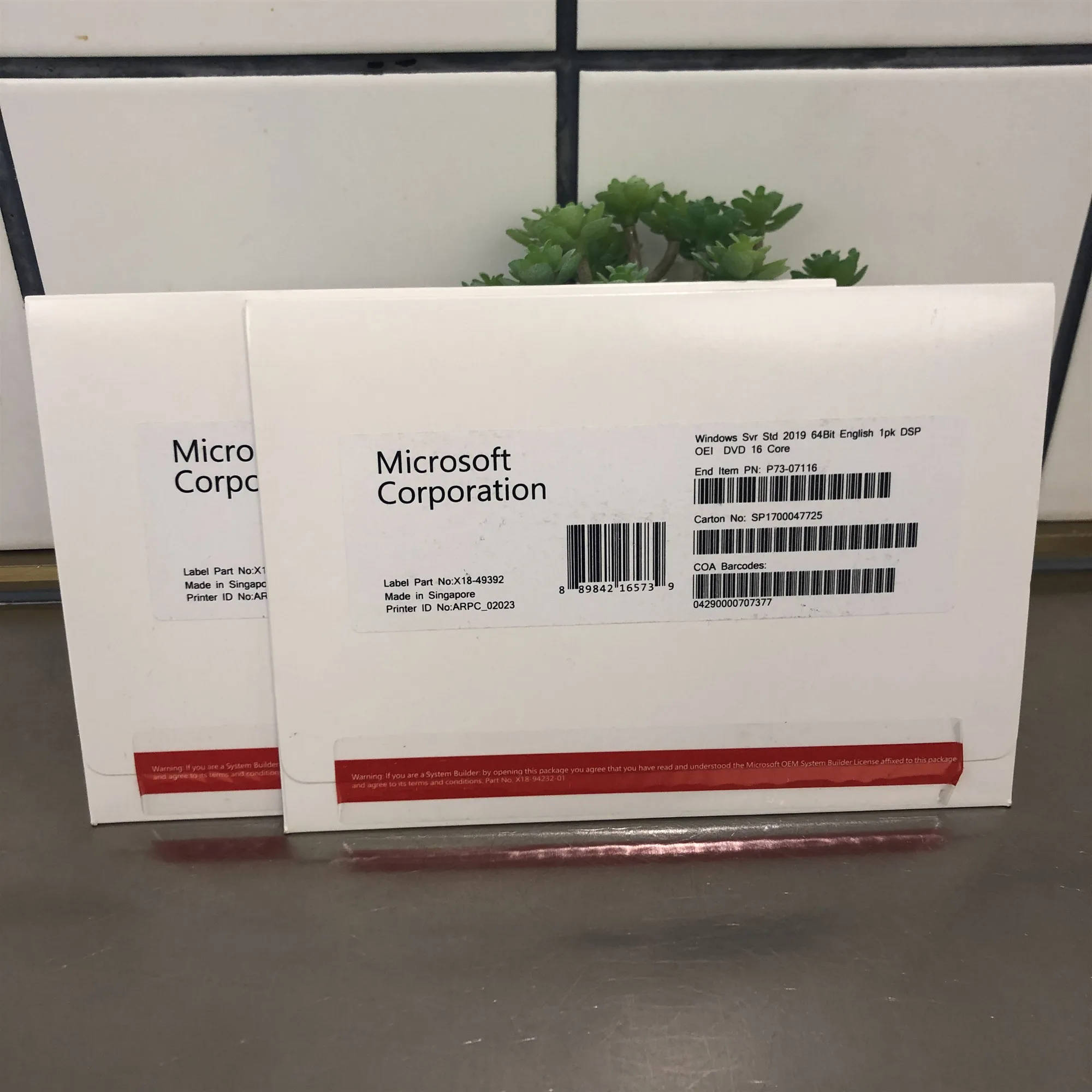 Microsoft Windows Sever standard 2019 64 бит английский 1pk DSP OEI DVD 16 ядерный|Геймпады| |