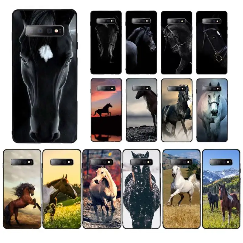 

YNDFCNB Horse Animal Painting Pattern Phone Case for Samsung S10 21 20 9 8 plus lite S20 UlTRA 7edge