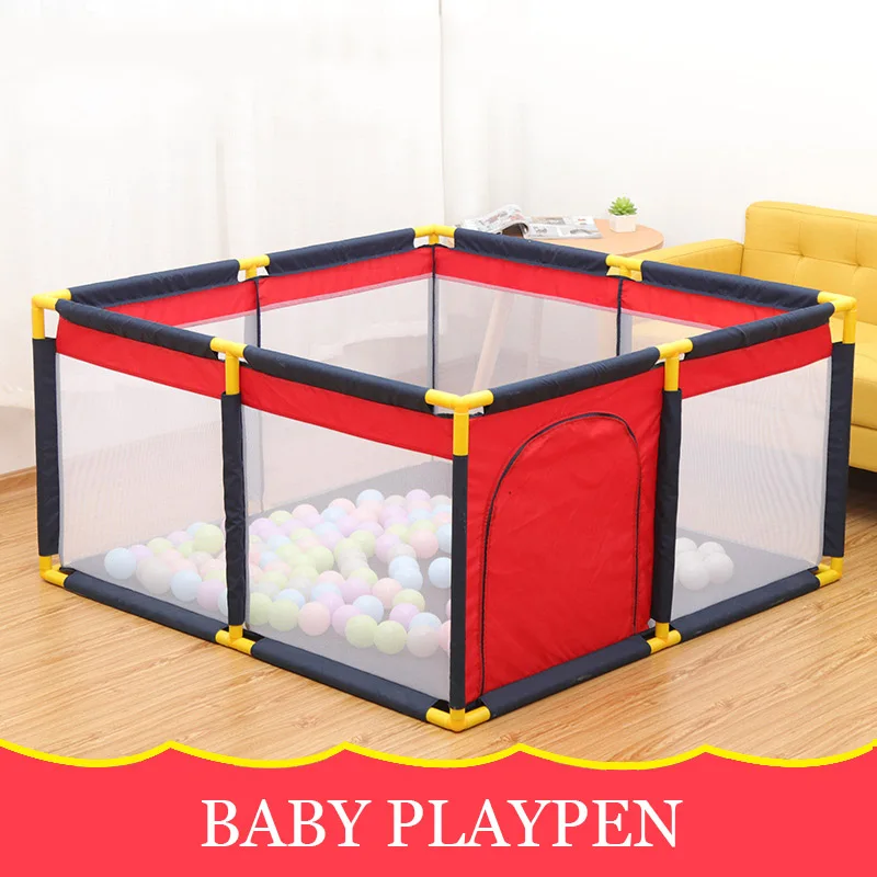 Portable Baby Playpen Fence ABS Plastic Pipe Baby Climbing Play Fence Toddler Indoor Safety Play Pool Child Protection Fence