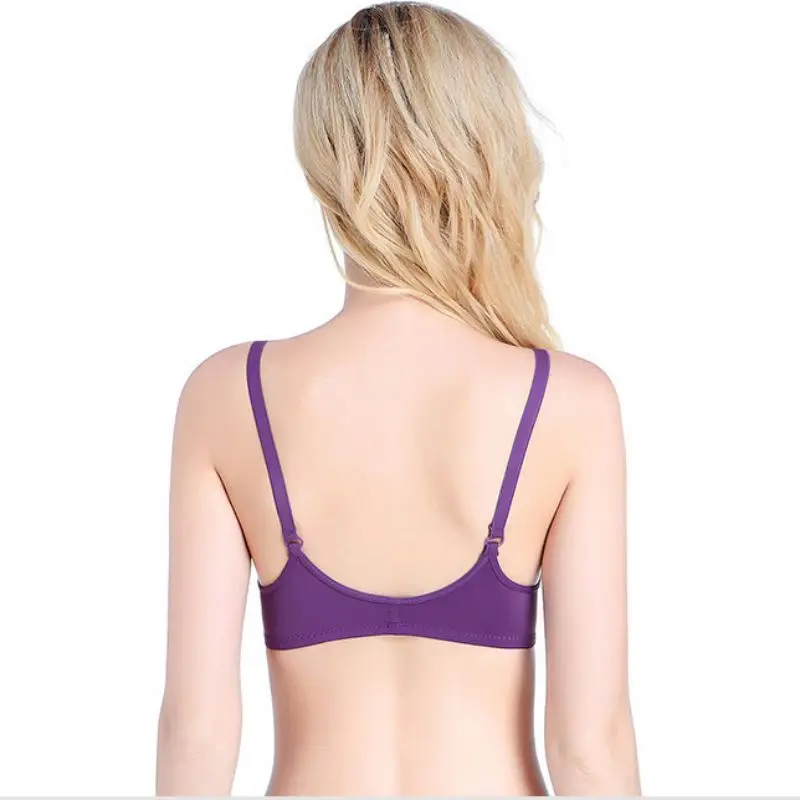 

Push Up Bra For Women Sexy Wire Free Bralette Padded Solid Color Lingerie Seamless Underwear Front Closure Bra Bielizna damska