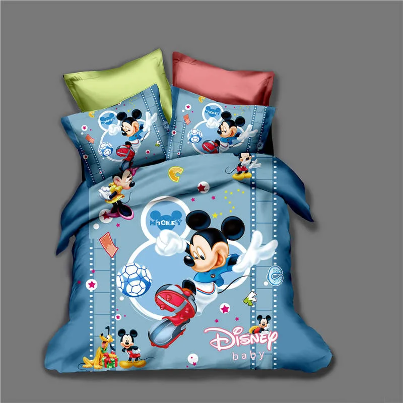 Disney full size bedding set for kids bedroom decoration duvet covers single 3 pcs home textile children free shipping promotion |
