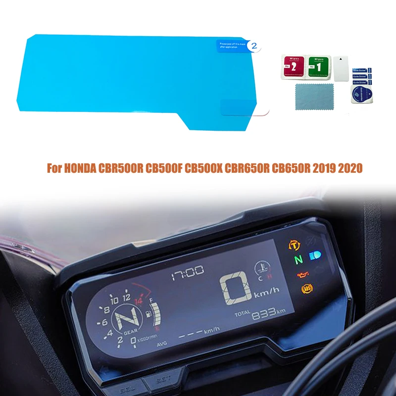 

Motorcycle Cluster Scratch Protection Film Screen Protector For HONDA CBR500R CB500F CB500X CBR650R CB650R 2019 2020 2021