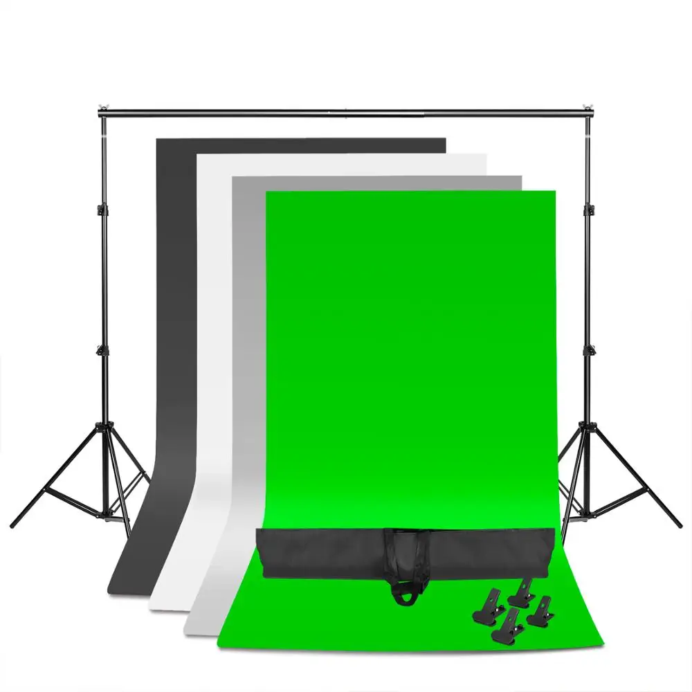 Регулируемая подставка для фотостудии ZUOCHEN 1 6x3 м черный/белый/зеленый/серый фон