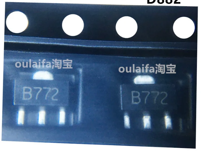 Mxy 20 шт. 2SB772 SOT89 B772 SMD SOT-89 PNP транзистор средней мощности Новый и оригинальный