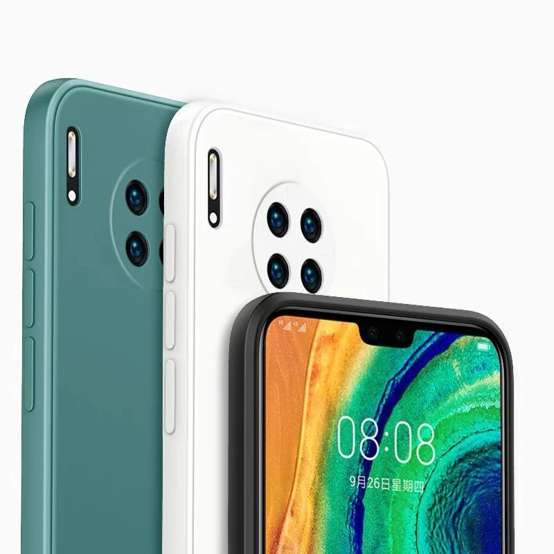 Роскошный квадратный жидкий силиконовый чехол для Huawei Y9 Prime 2019 P SMART 2021 Y8P Y7A Honor Play 4T