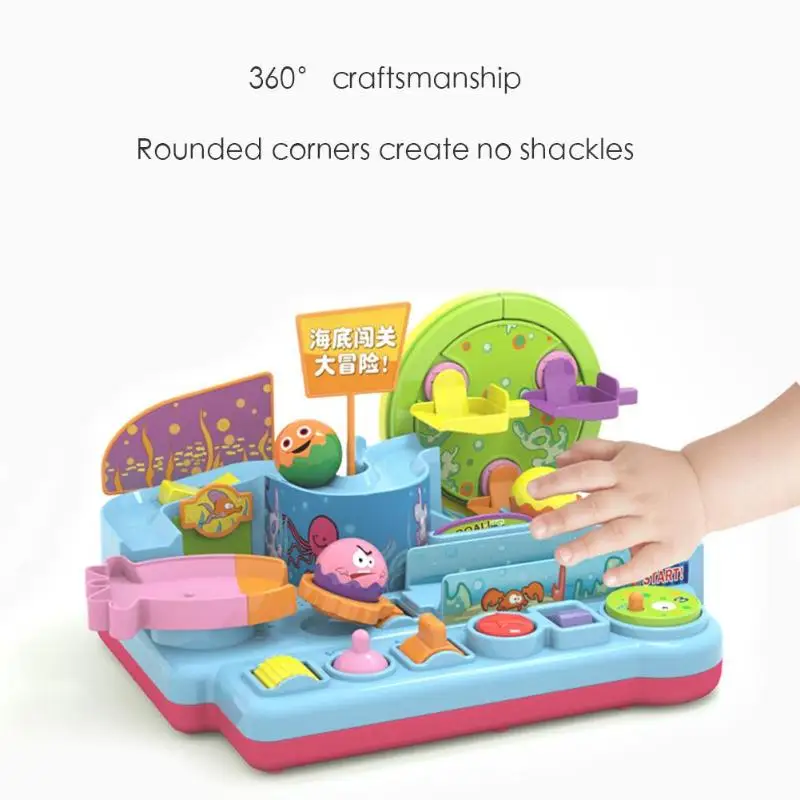 

Track Car Adventure Toy Montessori Pass-through Slide Puzzle Rolling Ball Undersea Adventure Toys for Children Christmas Gift