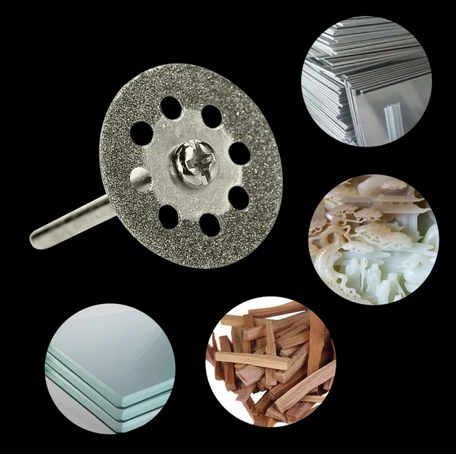 

10PCS Cutting Dics Diamond Saw Blade 22mm/25mm Emery Slice Electric Grinder Accessories Glass Jade Cutting Blade Drosphipping