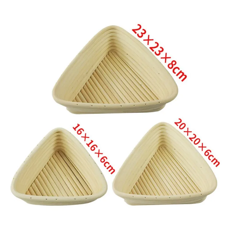 

Indonesian Vine-Style European Country Triangle Baking Bread Fermented Sample Basket Triangle Rattan Bread Proofing Kitchen Tool