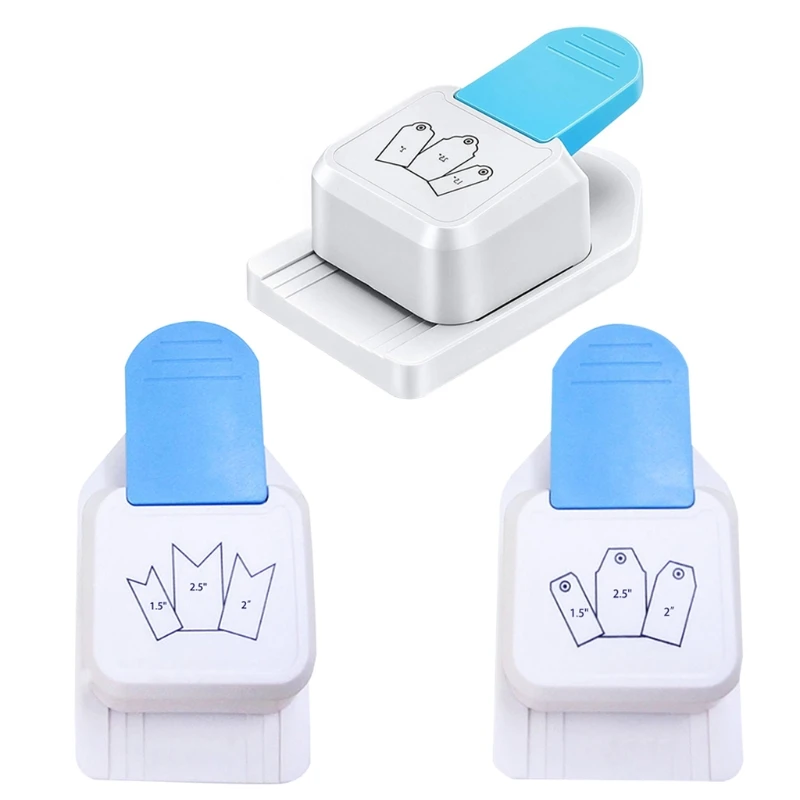 

3 in 1 Tag Punch Corner Cutter Paper Punch Bookmark Punching Machine for DIY Crafts Scrapbooking
