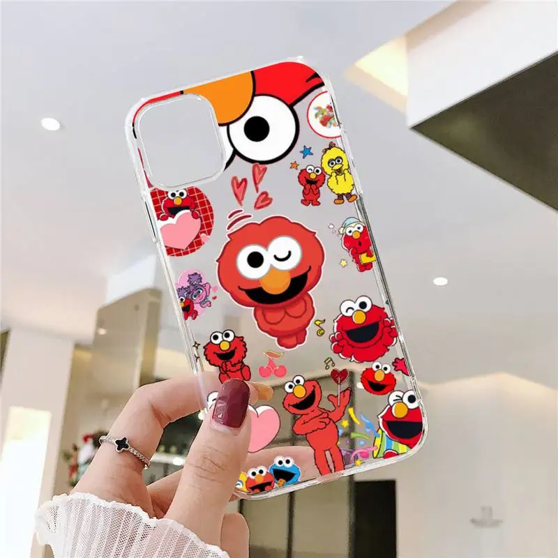 Чехол для телефона Ins с изображением печенья Улица Сезам прозрачный мягкий чехол