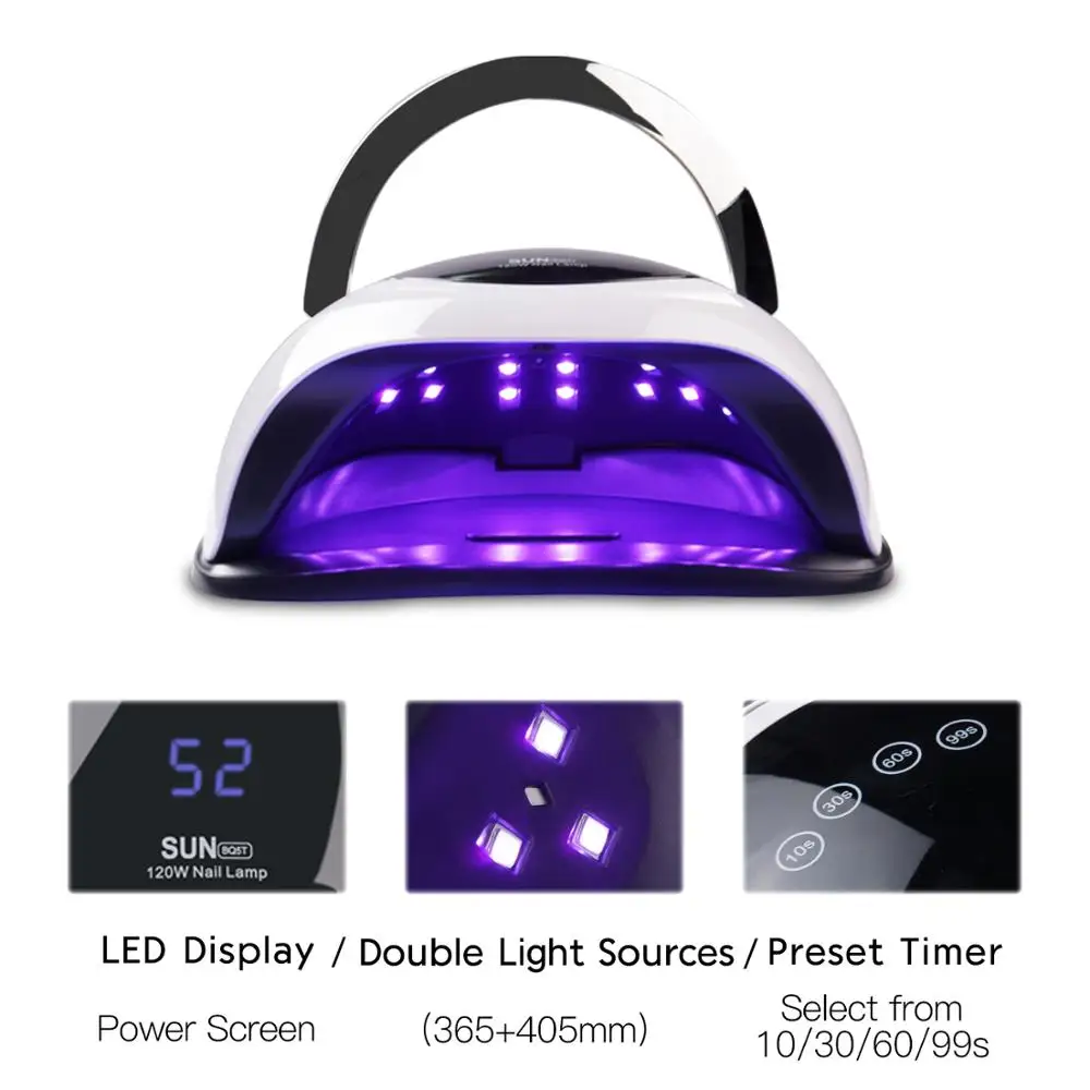 Светодиодсветодиодный лампа для сушки ногтей 120 Вт | Красота и здоровье
