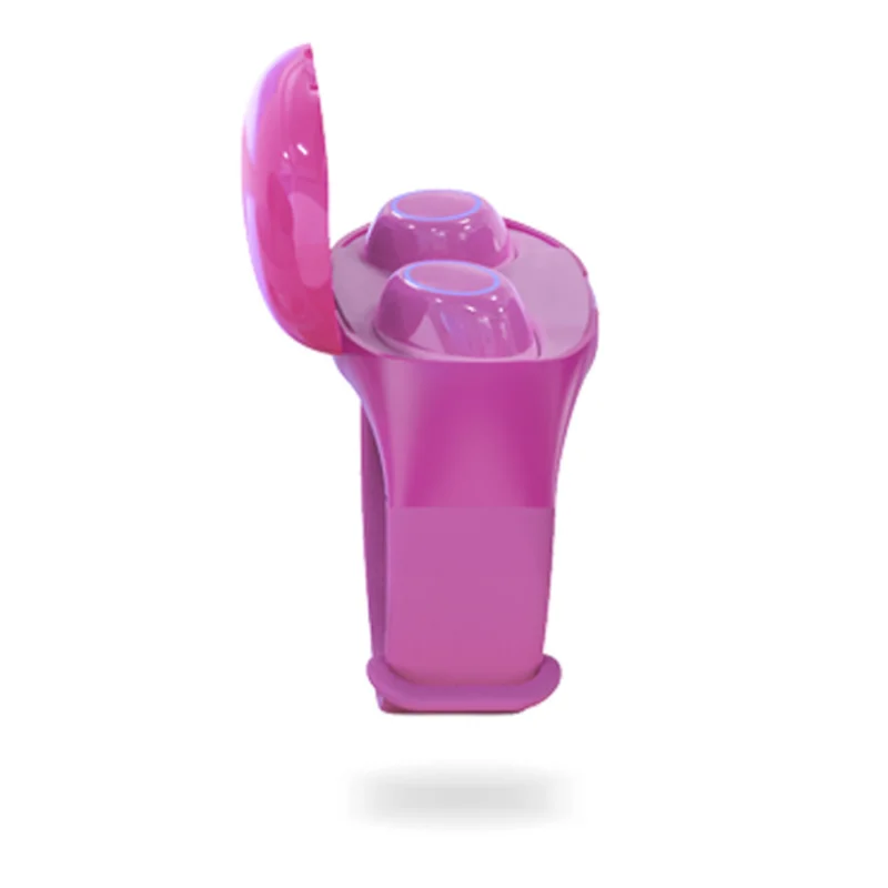 pink TWS Bluetooth 5,0, беспроводные наушники, спортивные наушники с громкой связью, гарнитура с смарт-браслетом, часами, фитнес-браслетом - Цвет: pink