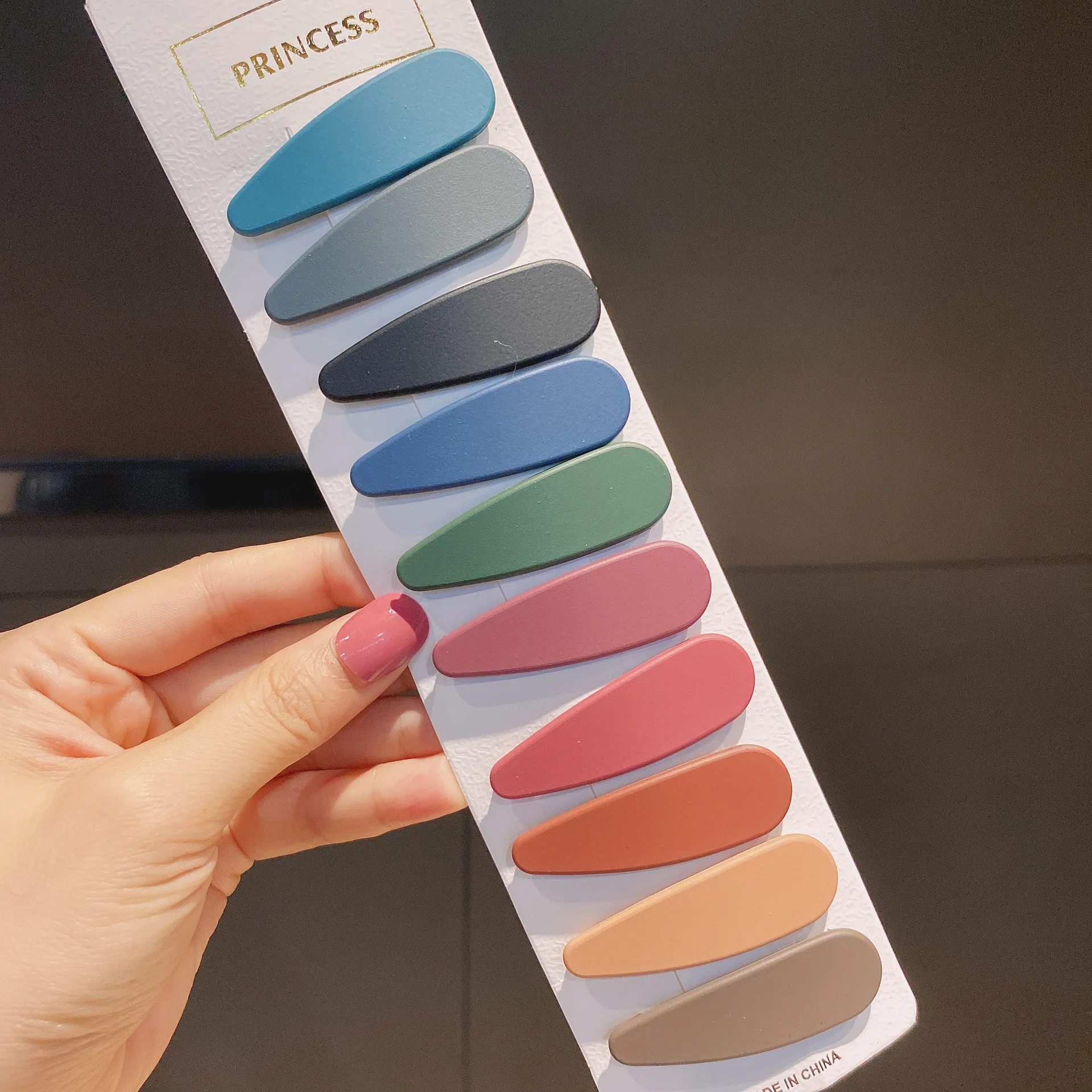 10 шт./упаковка заколки для волос ярких цветов