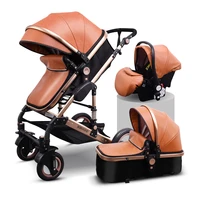 high landscape baby stroller can sit reclining two way four wheel shock absorbing folding small newborn baby bb winter and summe