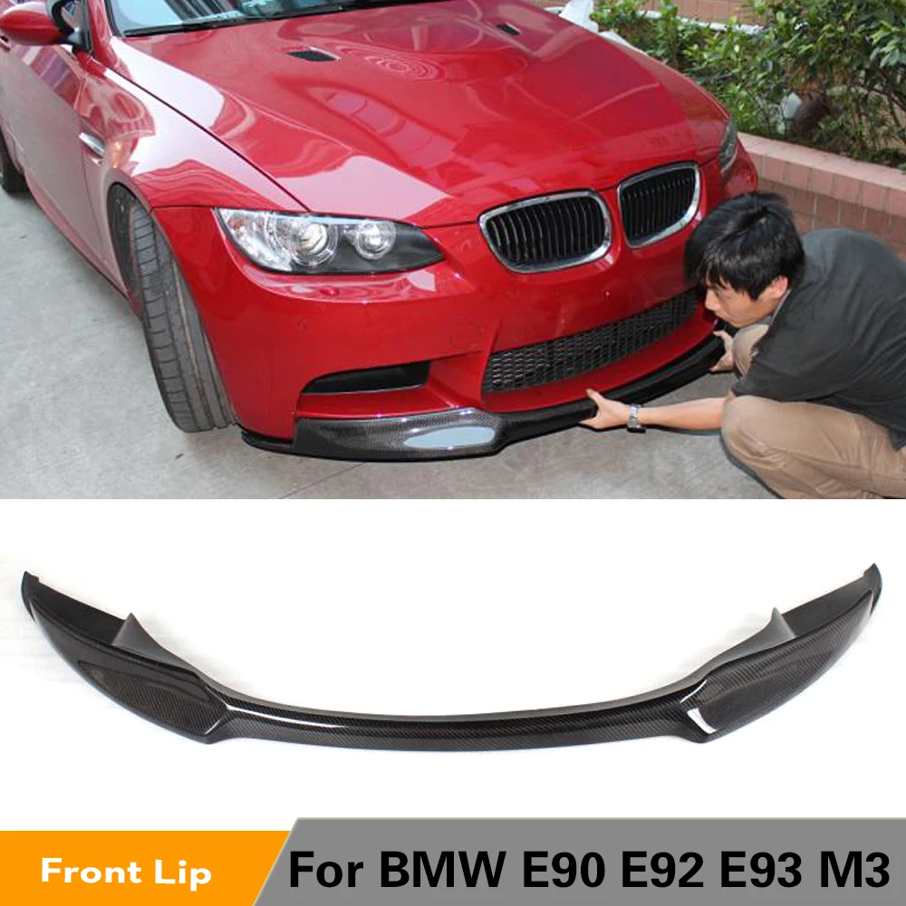 Карбоновый передний спойлер для BMW 3 Series E90 E92 E93 M3 Sedan купе 2008 2013|e93 m3|front lipcar front lip |