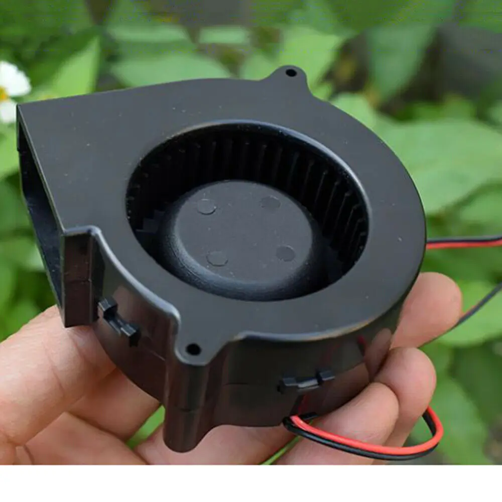 

DC 6V-15V 12V 3W Mini Brushless Fan Large Air Volume 7530 Fan Small Micro Fan Worm Blower for Grill Barbecue Stove Blower