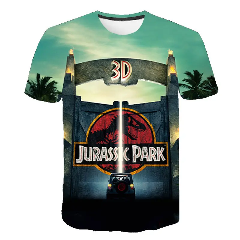 

New Jurassic Park T Shirt Men Women 3D Printed T-shirt Casual Funny Tops Jurassic World Tees Children Boy Girl Cool tshirt