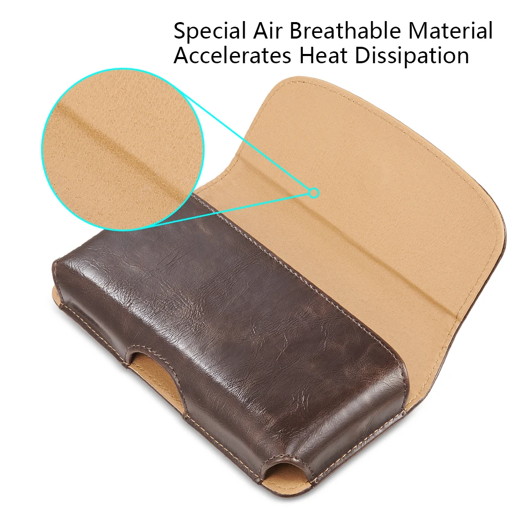 Универсальный чехол для телефона 5 дюйма с зажимом ремня кобура чехол-бумажник из