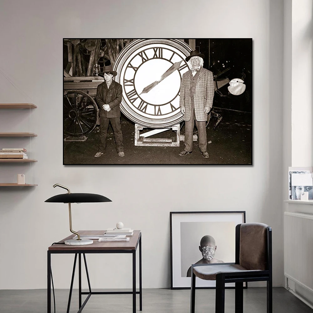 

Back to the Future Poster Classic Movie Print Alternative Film Retro Photo Vintage Style Wall Art Canvas Painting Home Decor