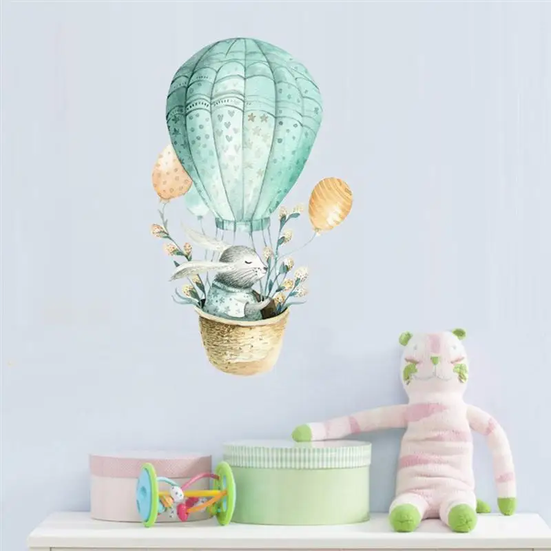 1 шт. мультяшный кролик на воздушном шаре креативный стикер самоклеящаяся