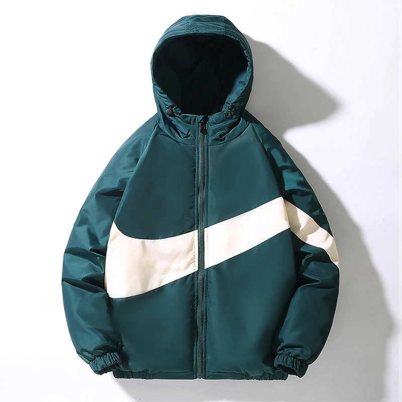 Мужская зимняя куртка в стиле хип-хоп бархатная Толстая паркерская