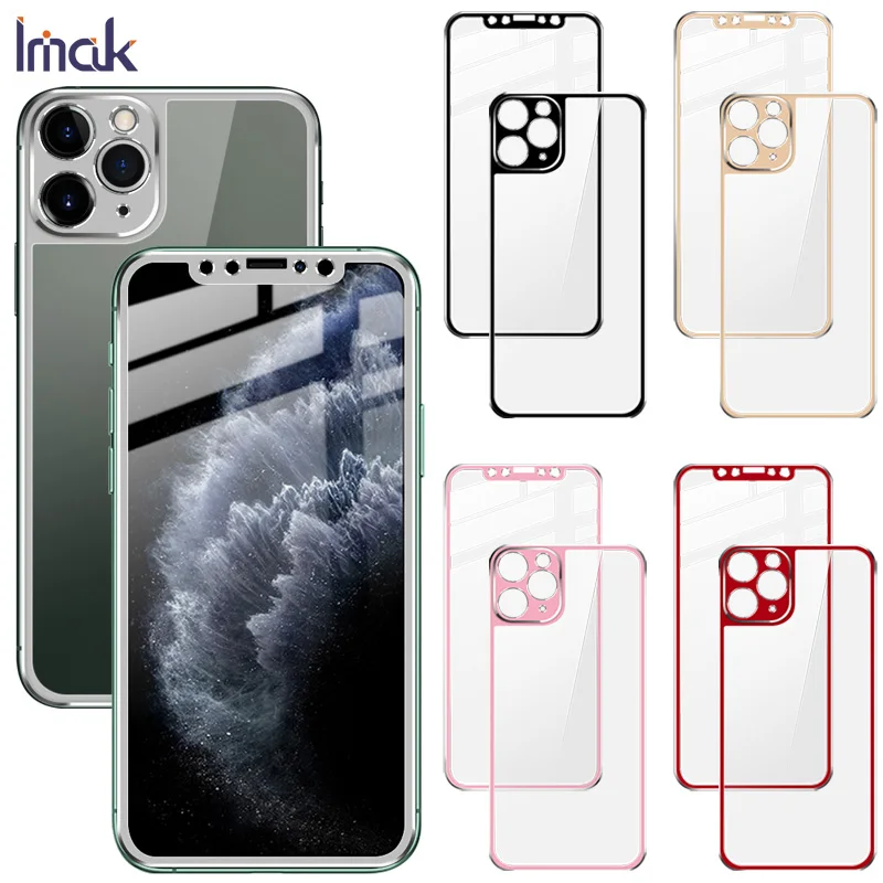 Imak 1 комплект металлическая рамка стекло для Apple iPhone 11 Pro закаленное не ломающееся
