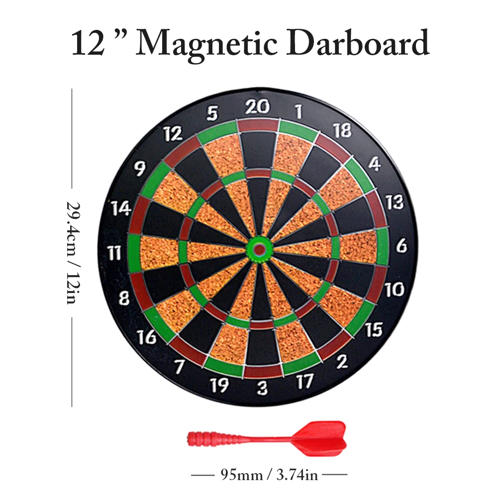 

Magnetic Dart Board Set Safe To Use Protective Easy-Install Hanging Dart Board Set Parent-child Game Accessories