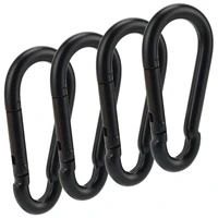 iron stainless steel gourd shaped carabiner black environmental protection hook d shaped carabiner