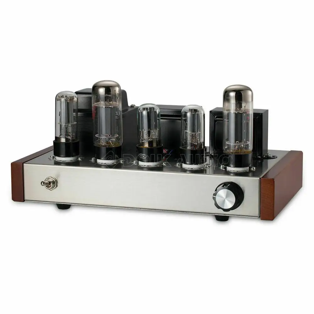 Finished Amplifier Douk аудио HiFi 6L6 вакуумный ламповый усилитель, одноконцевый чистый усилитель мощности класса A - Цвет: Finished Amplifier