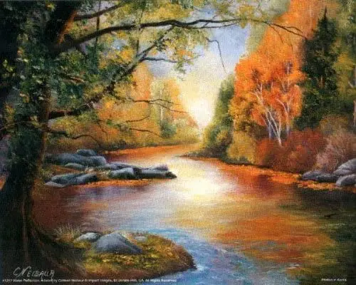 

Настенный декор с пейзажем, отражение воды, Лесной залив, природа, художественный печатный плакат 8x12
