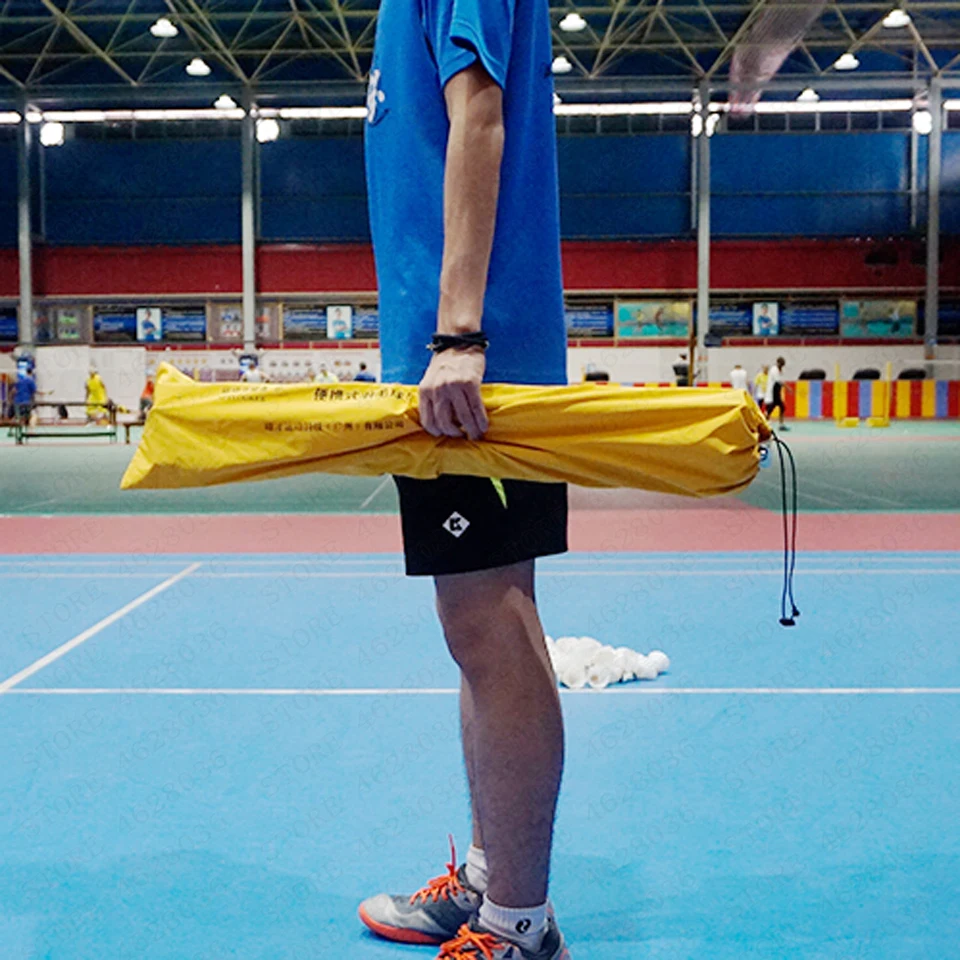 Портативный складной Волан для бадминтона на 360 градусов машина сбора мячей из