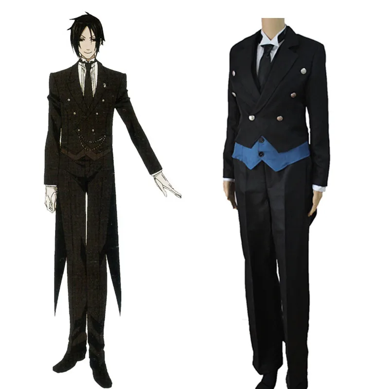 Новинка Ботинки в стиле аниме Темный Дворецкий Себастьян Косплэй черные ботинки