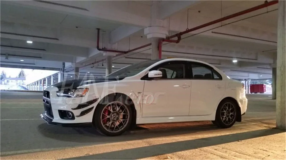 Карбоновый передний бампер сплиттер Canard для Mitsubishi Lancer GTS Evolution EVO X EX 10TH 2008