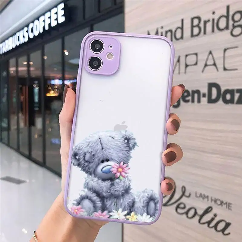 

cute Tatty Teddy Me To You Bear luxury design Phone Case matte transparent For iphone 7 8 11 12 plus mini x xs xr pro max cover