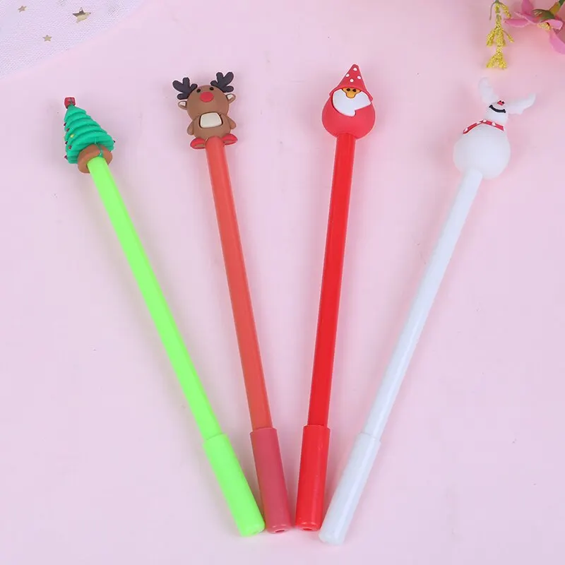 1 шт. Рождественская елка Санта Клаус гелевые ручки милый снеговик олень Подпись